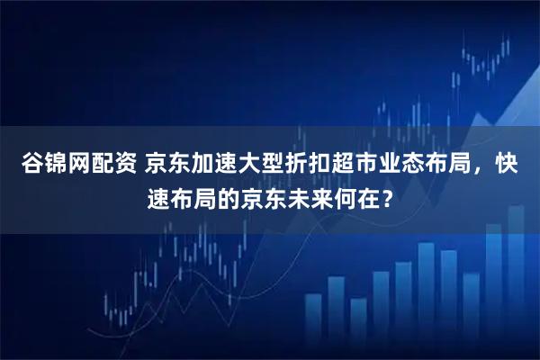 谷锦网配资 京东加速大型折扣超市业态布局，快速布局的京东未来何在？